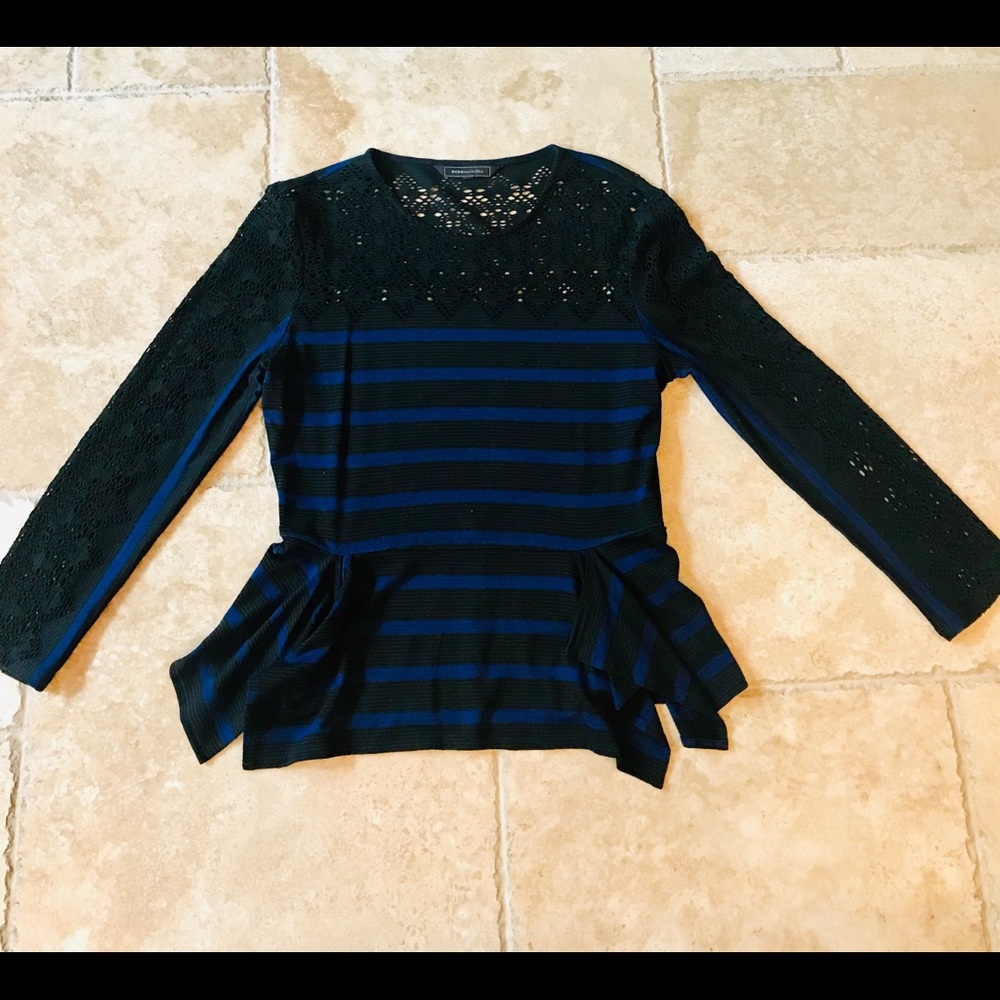 BCBG peplum top